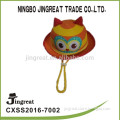 2016 new child style yellow and orange paper briaid owl hat